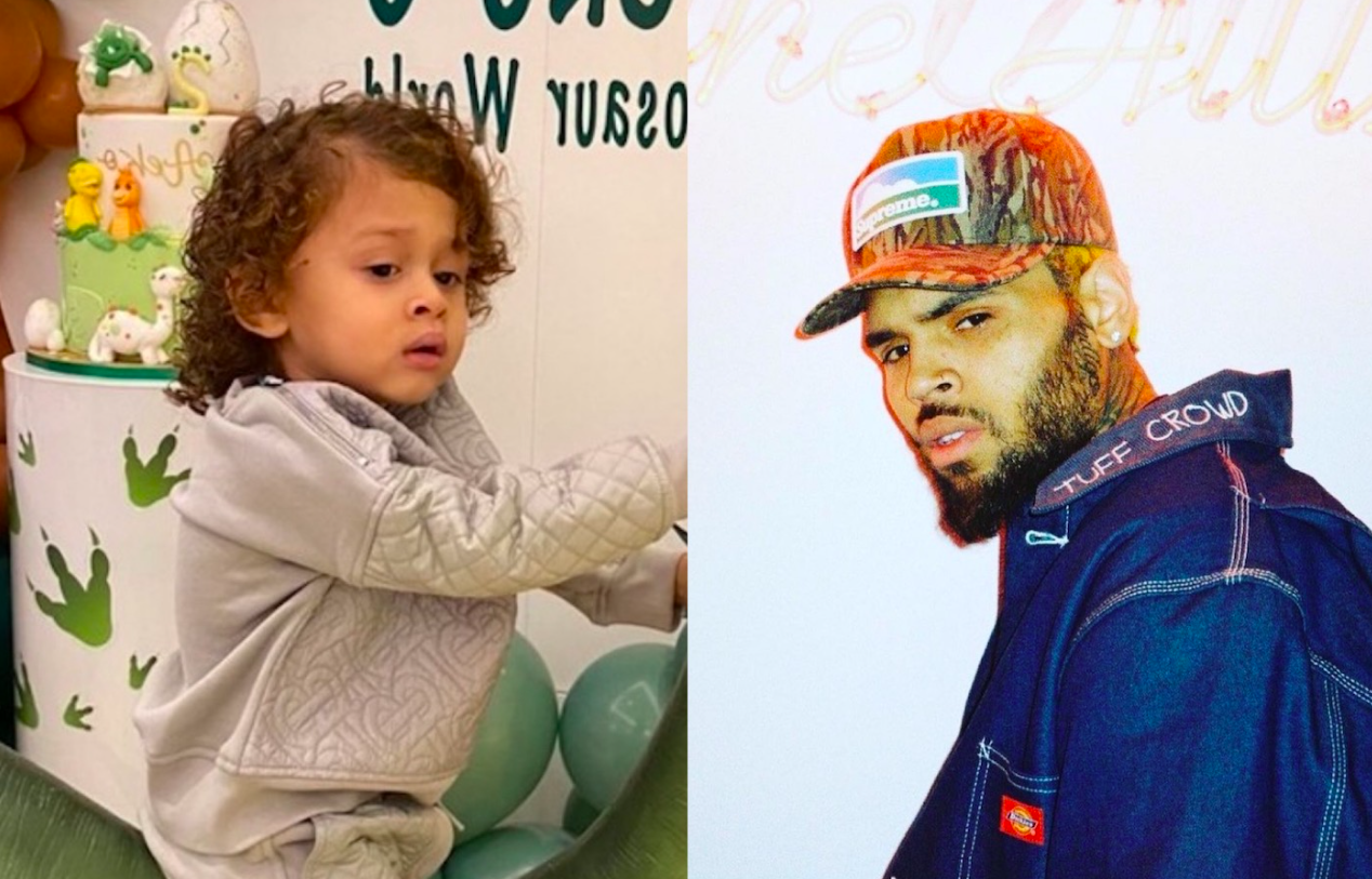 chris brown with son aeko catori brown